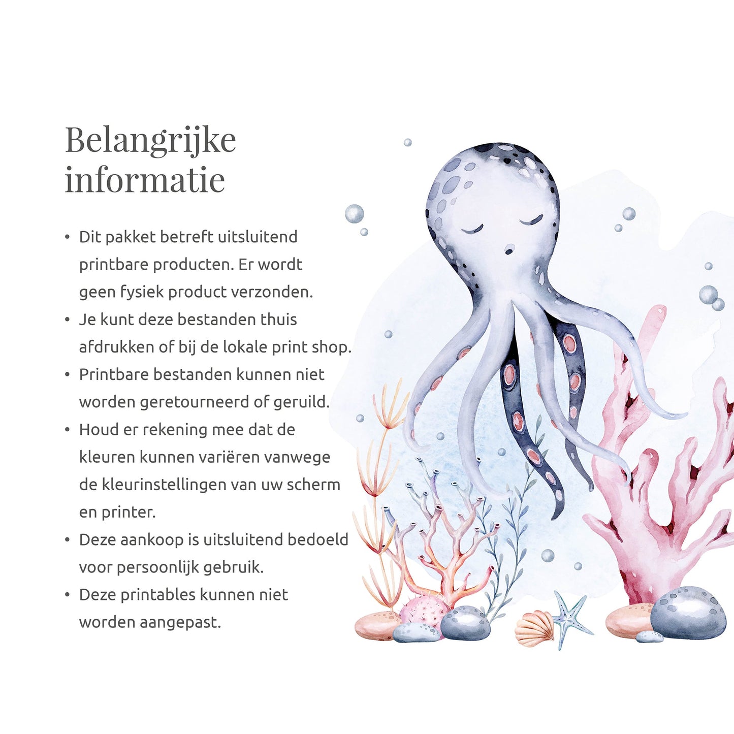 Kinderfeestje "De betoverende onderwaterwereld"